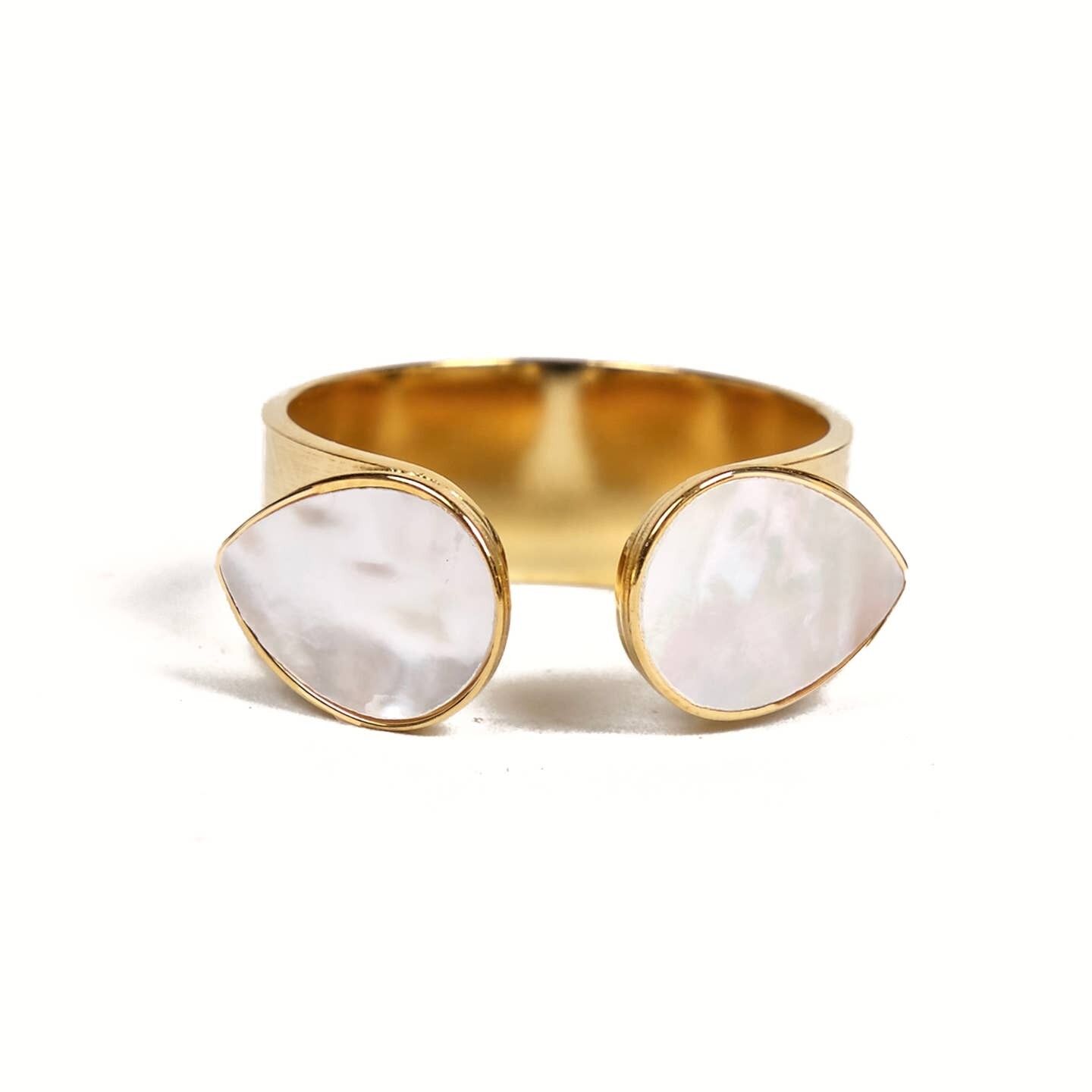 Bague Faune avec pierres minérales