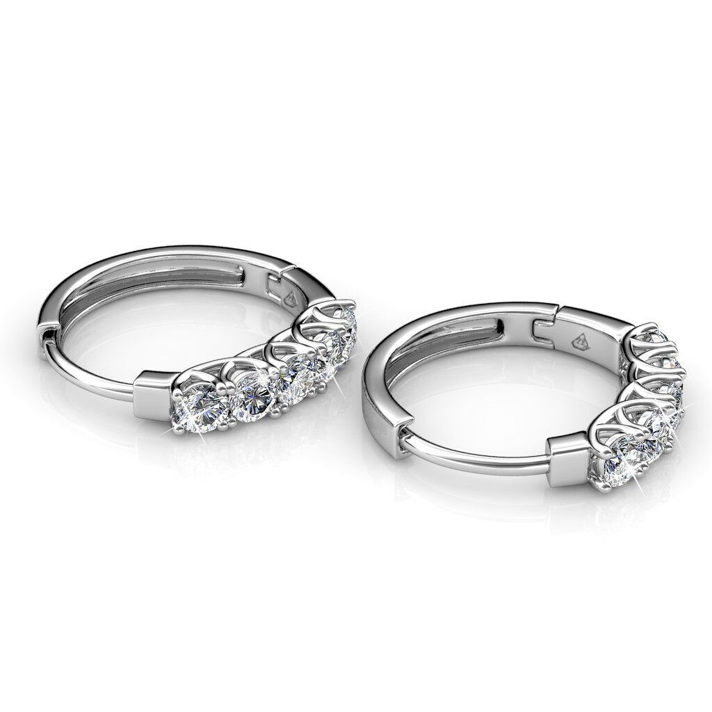 Orecchini Queen's Ring - Oro rosa e cristallo