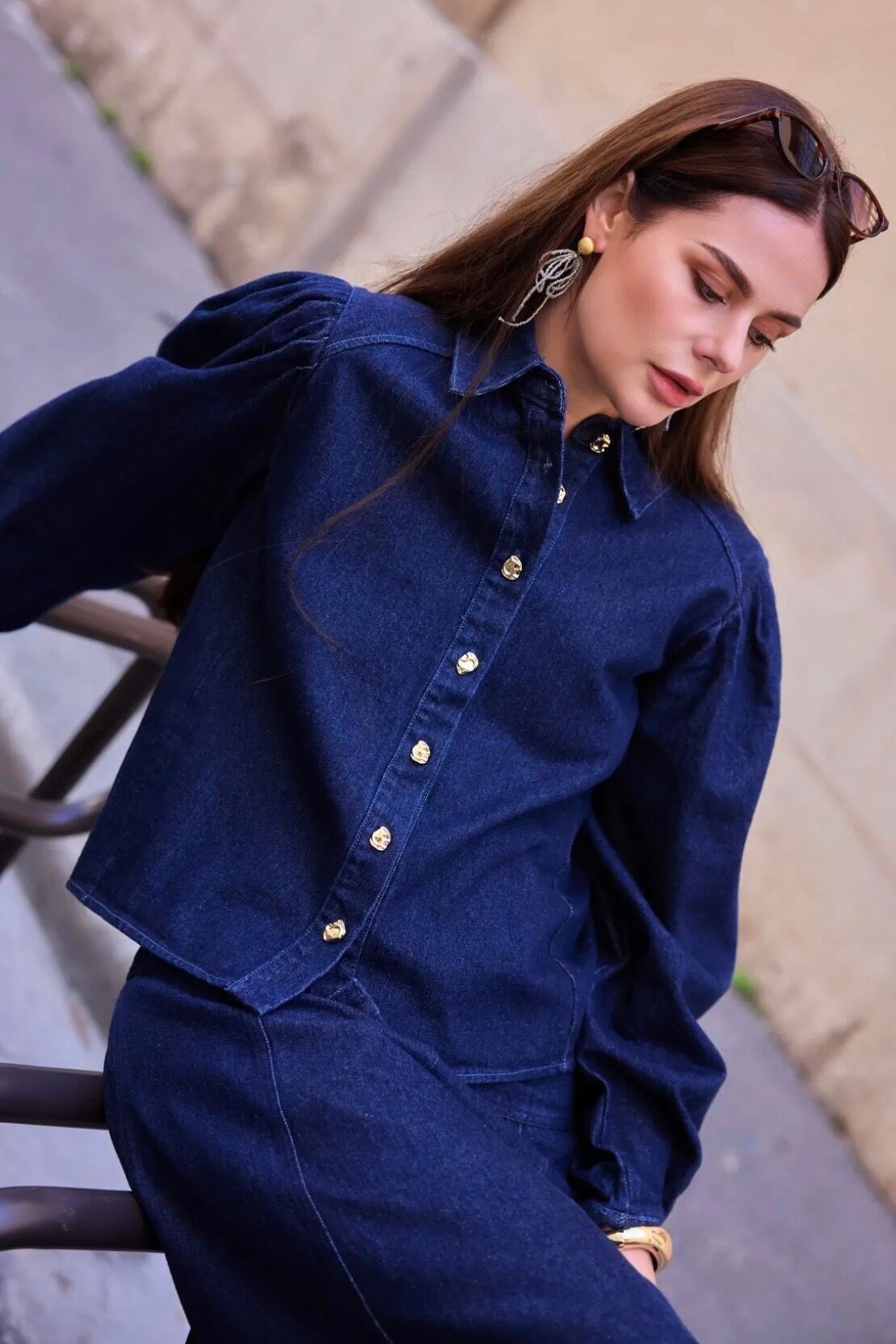 Giacca in denim a maniche lunghe - 5685