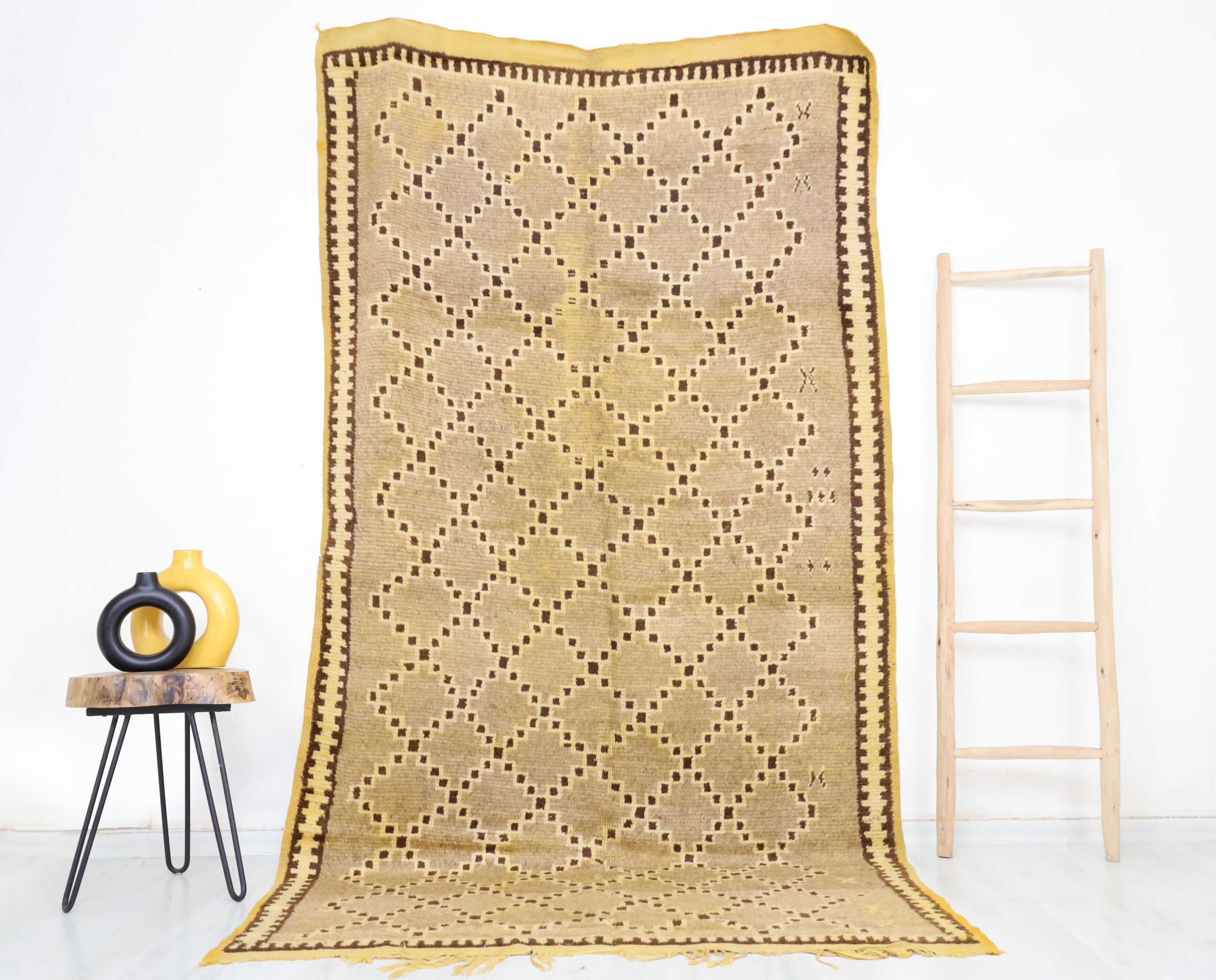 Tappeto marocchino vintage Imdoukal 138 cm x 268 cm