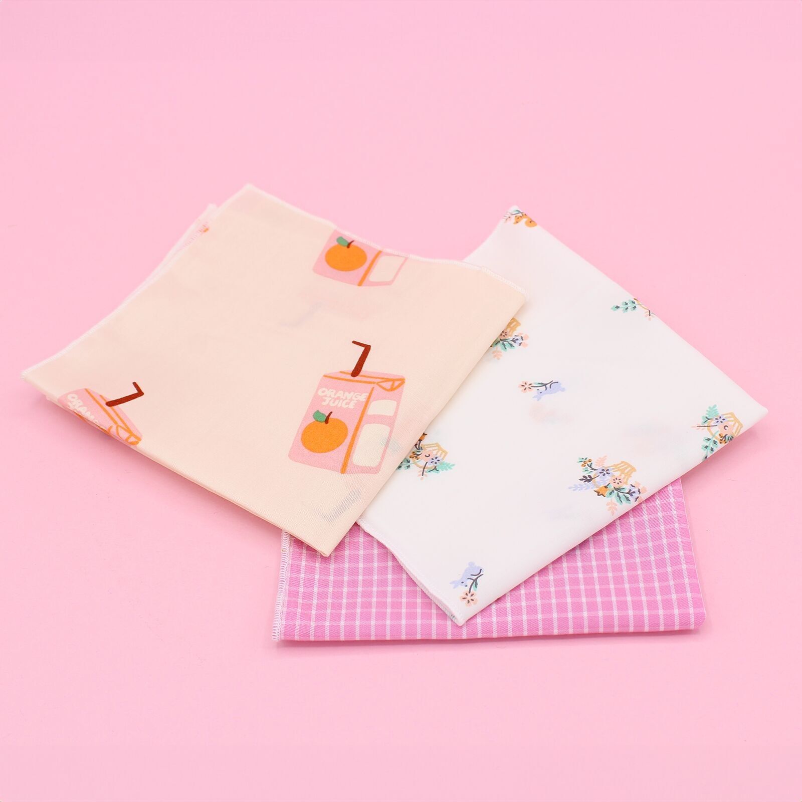 3 mouchoirs - Jus rose