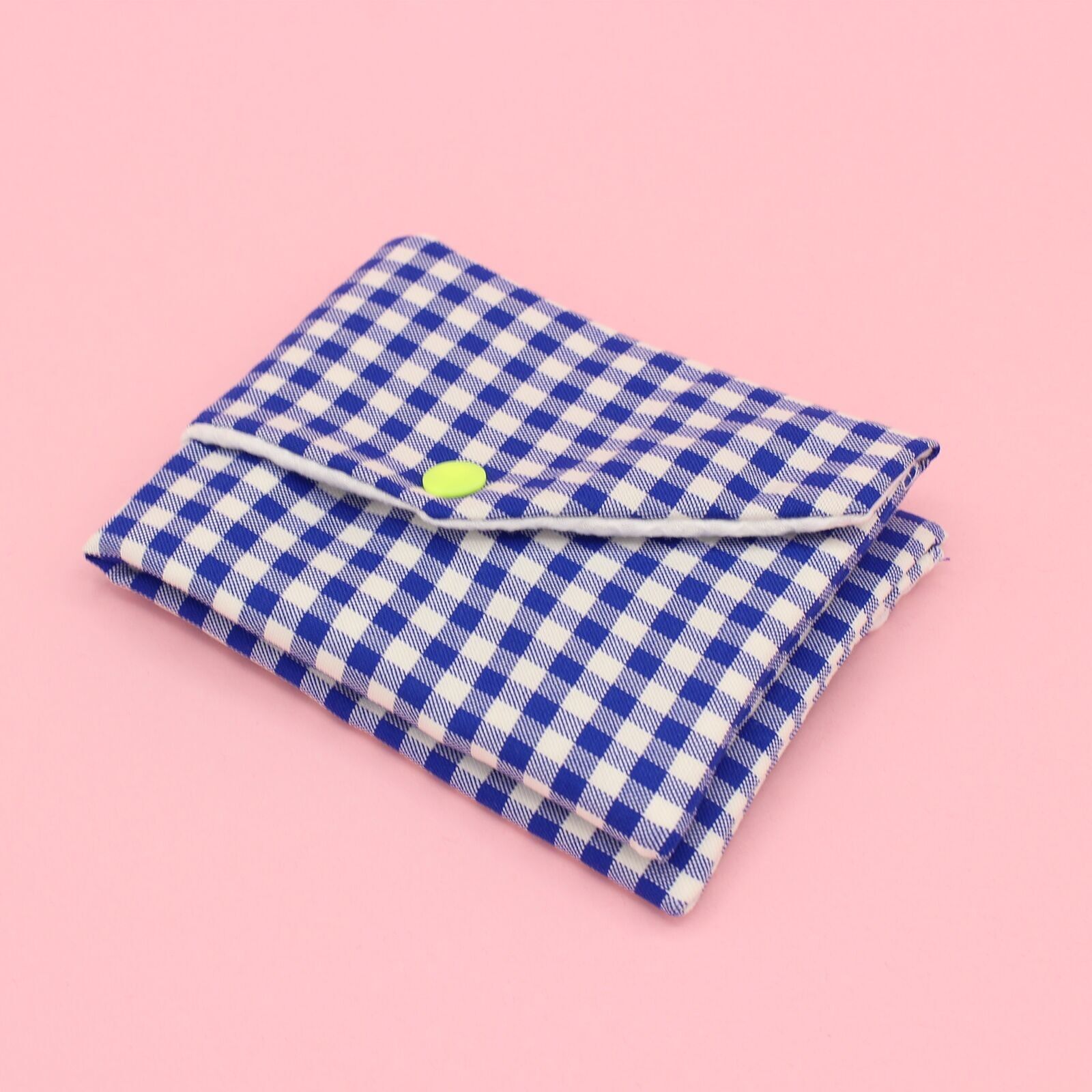 Maxi pochette à savon - vichy - bleu foncé