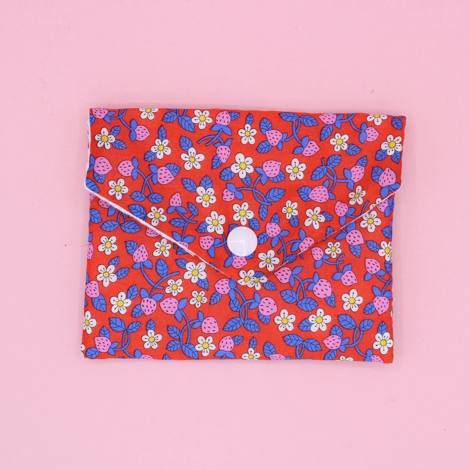 Pochette à savon - Liberty fraises