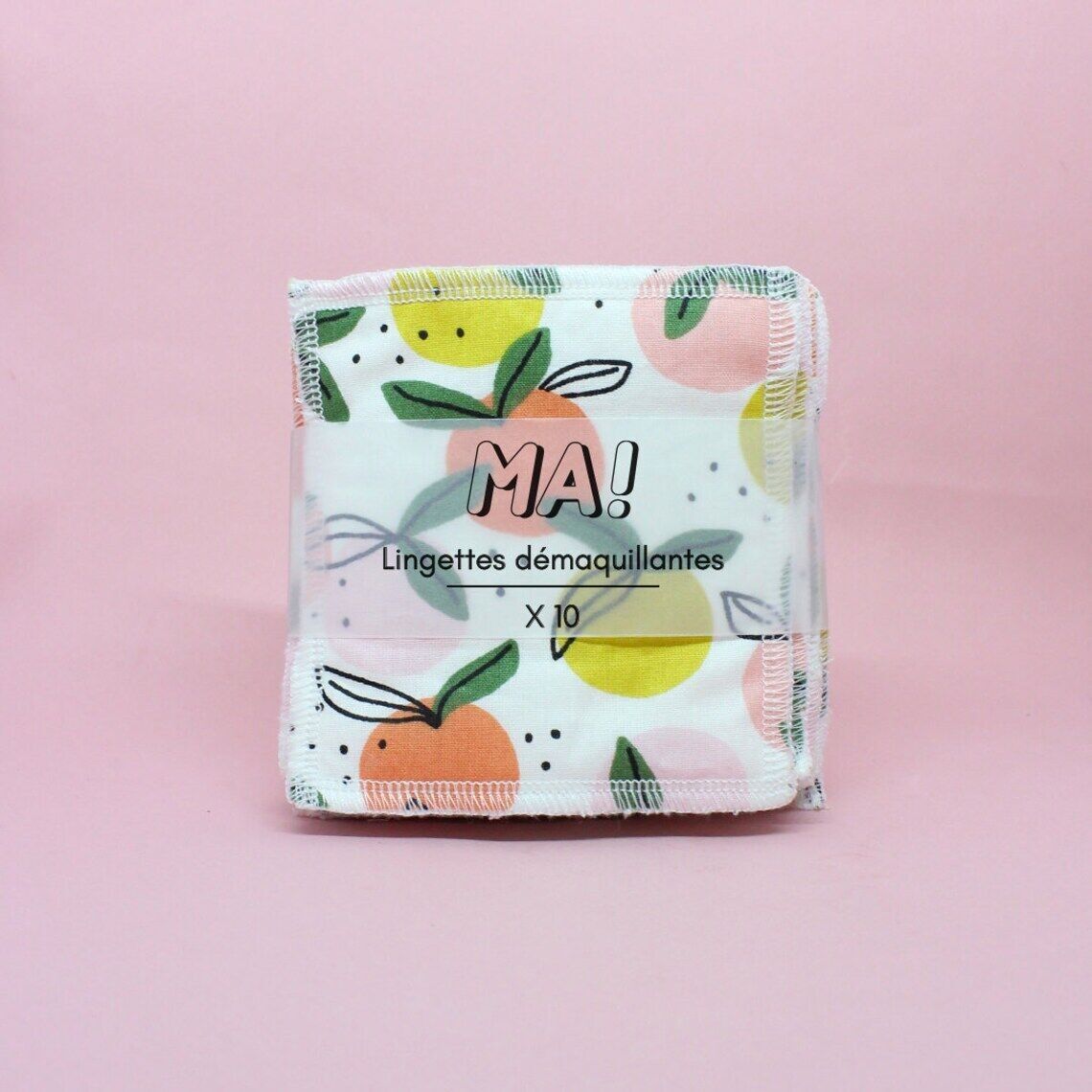 10 cotons démaquillants - mandarines
