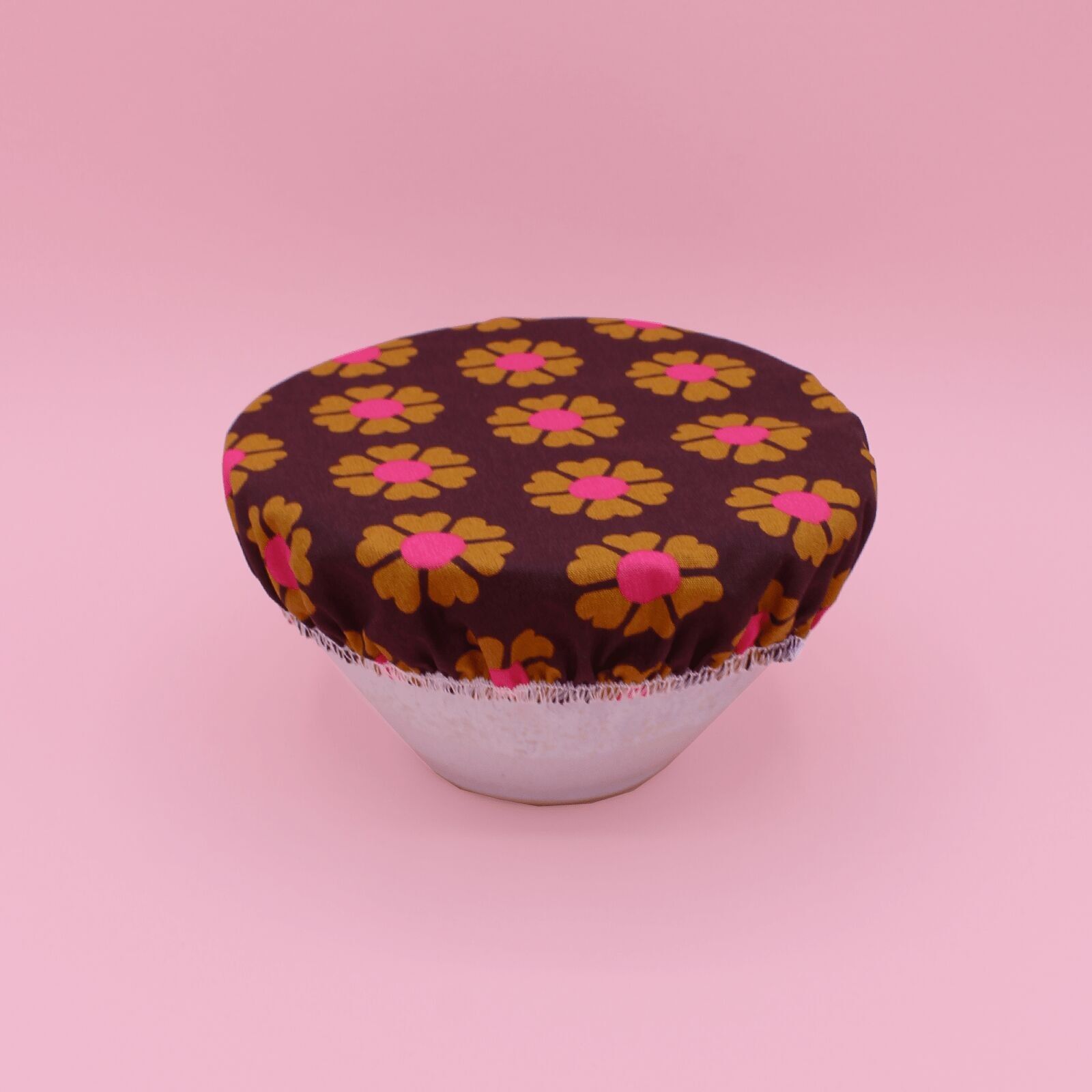 Charlotte dish cover - coated cotton - daisy