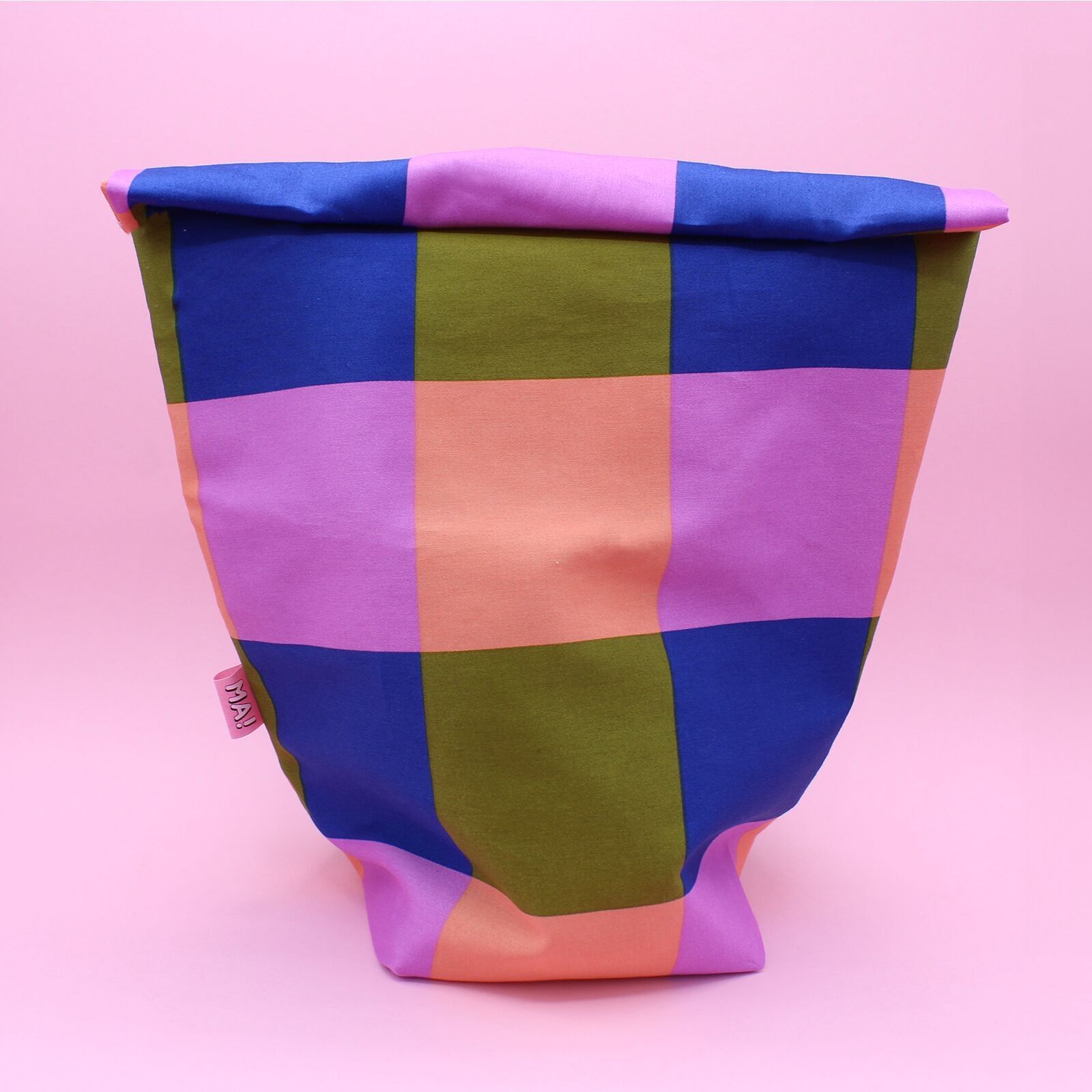 Maxi lunch bag - coton gros carreaux