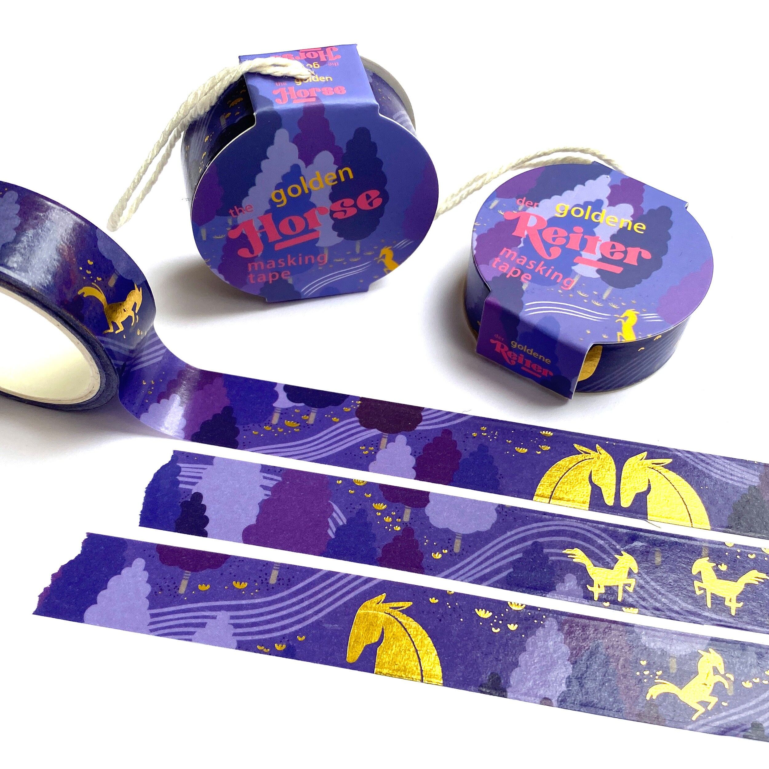 The golden Horse- Washi Tape / Masking Tape