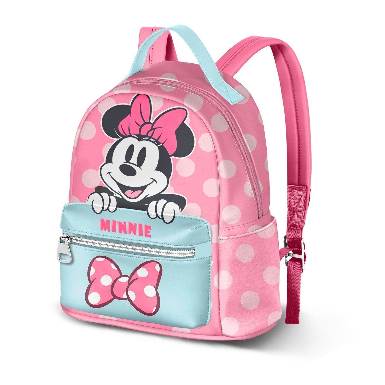 Zaino Disney Minnie Mouse con nastro pesante, piccolo, rosa