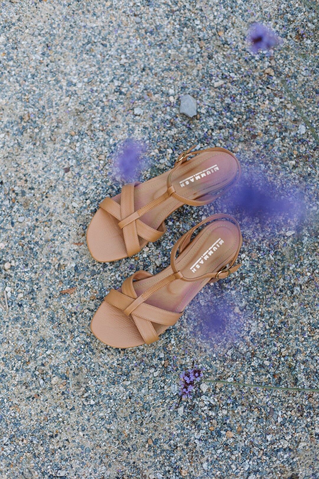 Sandali in pelle fatti a mano - Scarlett - Caramello 35-42