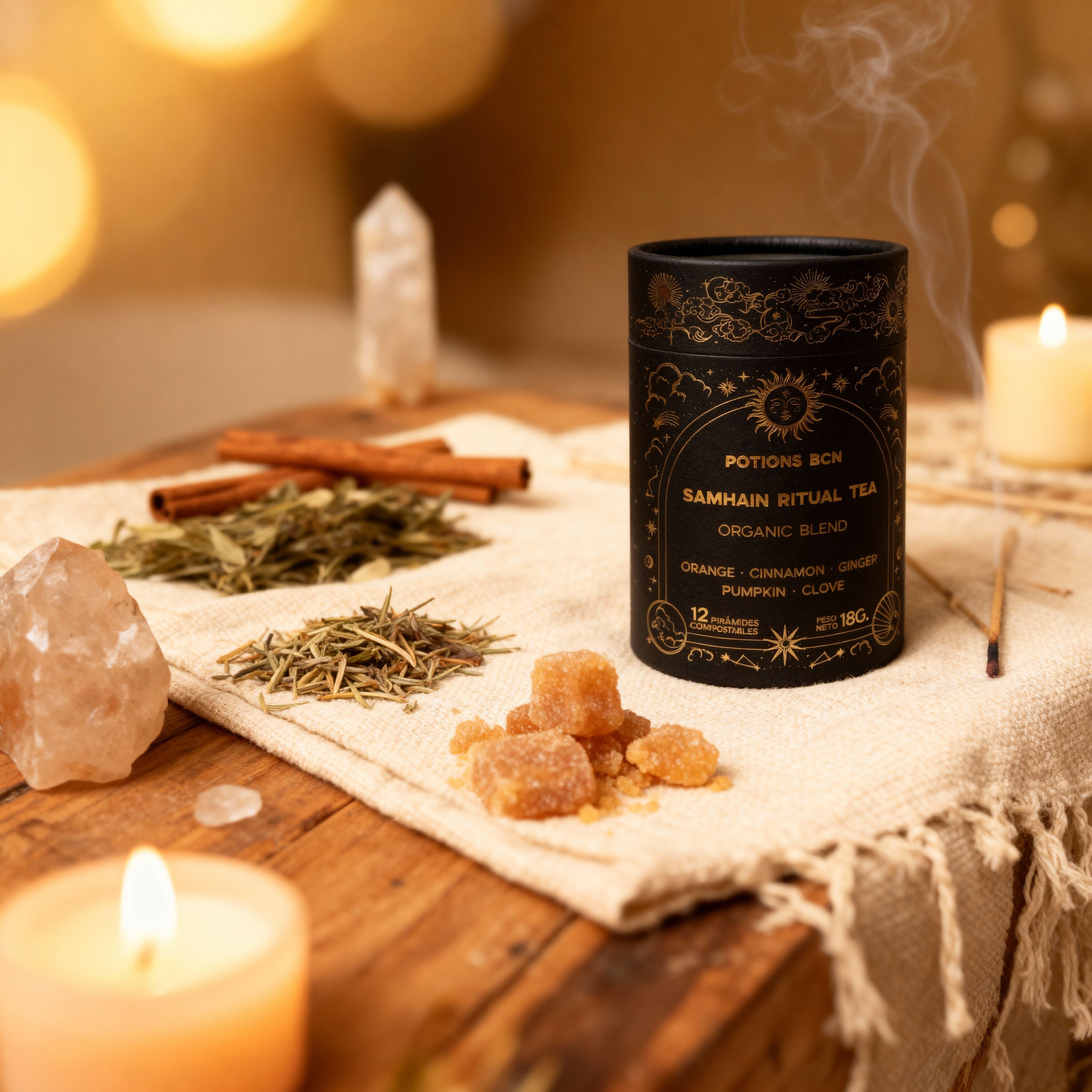 Tè rituale Samhain - Infuso autunnale biologico (12 bustine di tè)