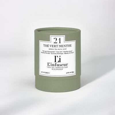 Thé vert menthe en vrac 55g BIO