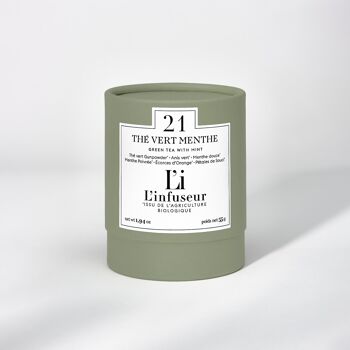 Thé vert menthe en vrac 55g BIO 1