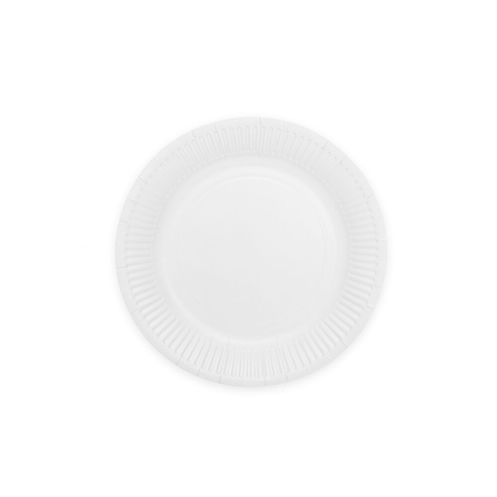 20 Assiettes en carton 18 cm FSC - Blanc