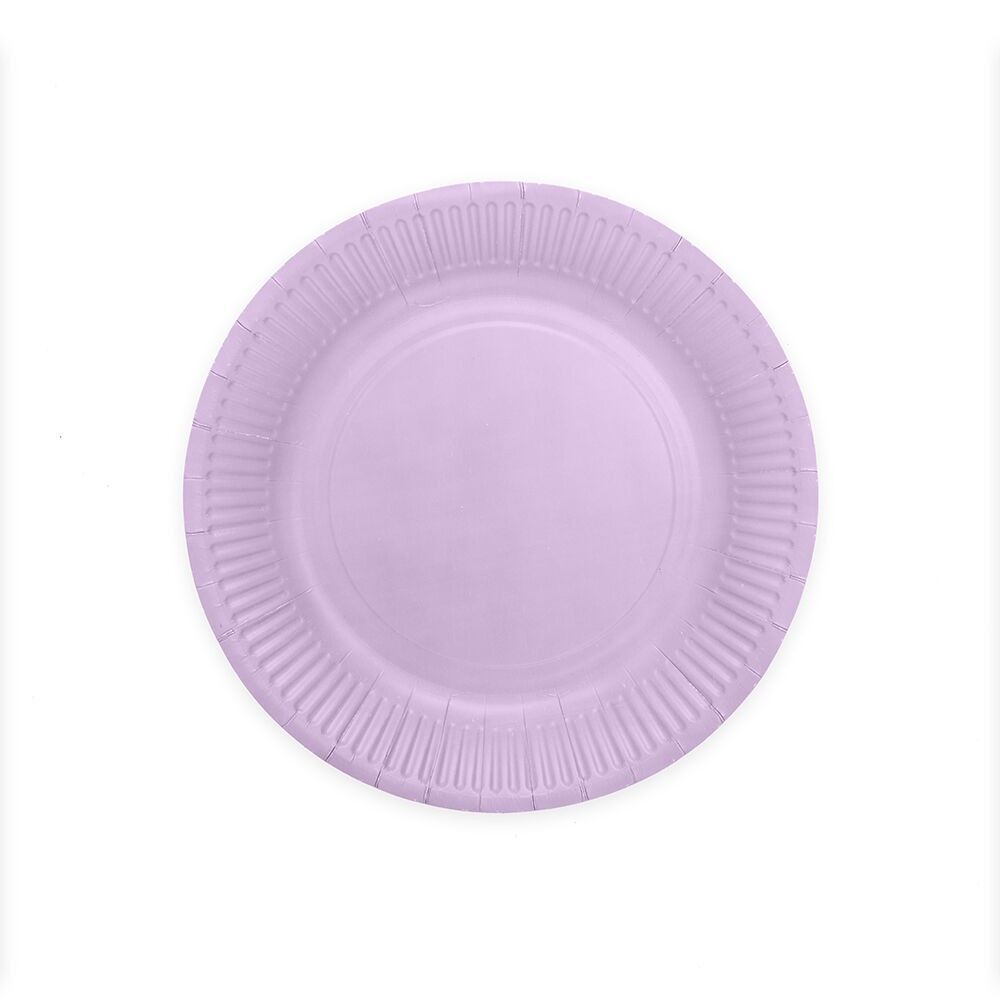 8 Assiettes en carton 23 cm FSC - Lavande