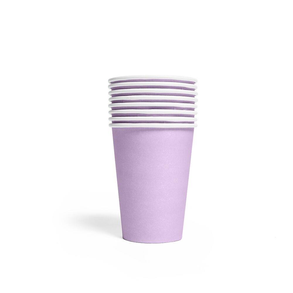 8 Gobelets en papier 210 ml FSC - Lavande