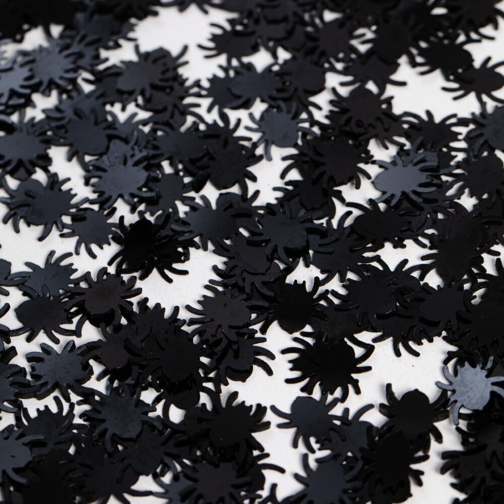 Tischkonfetti Schwarze Spinnen - 14 Gramm