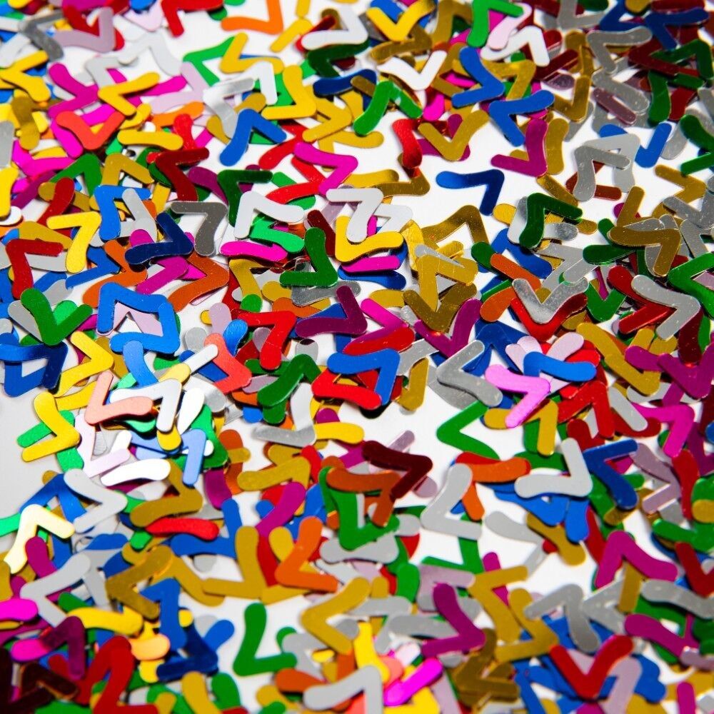 Tischkonfetti Multicolor Zahl 7 - 14 Gramm