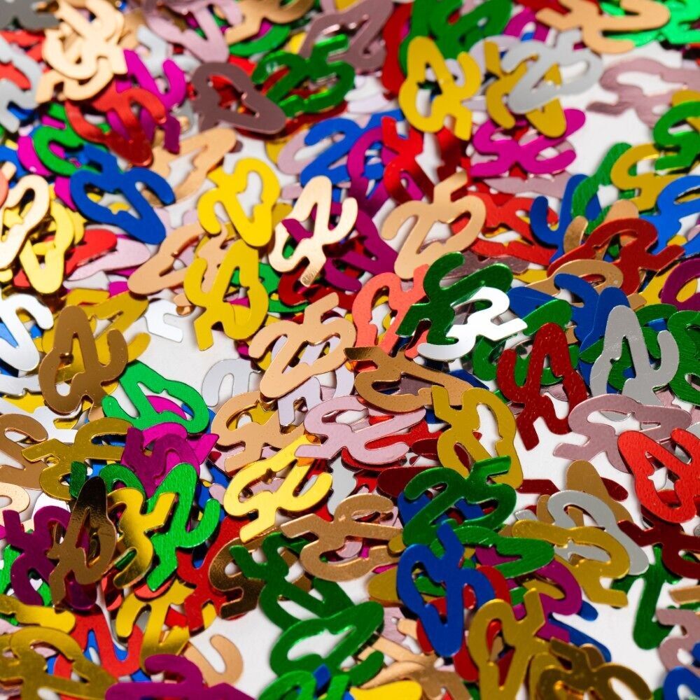 Confettis de table Multicolore numéro 25 - 14 grammes