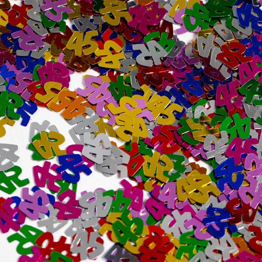 Confettis de table Multicolore numéro 45 - 14 grammes