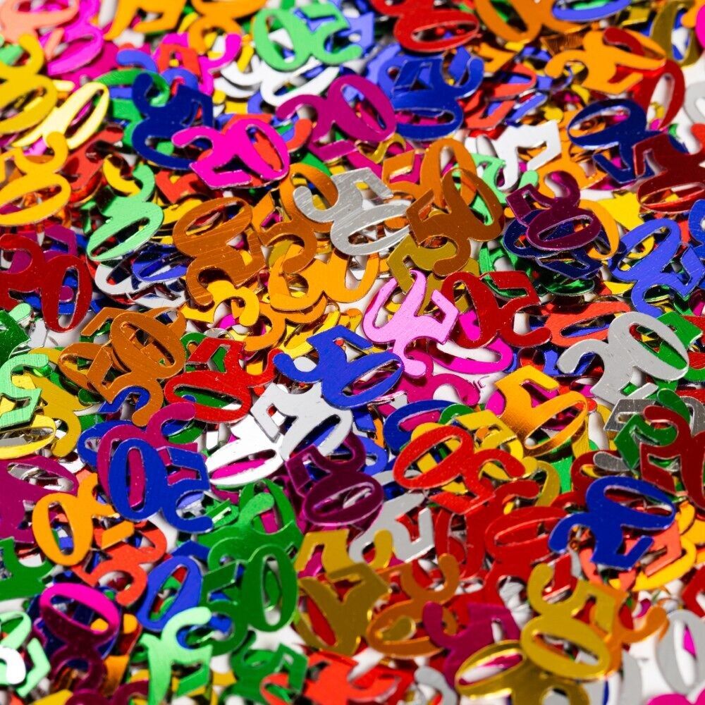 Confettis de table Multicolore numéro 50 - 14 grammes