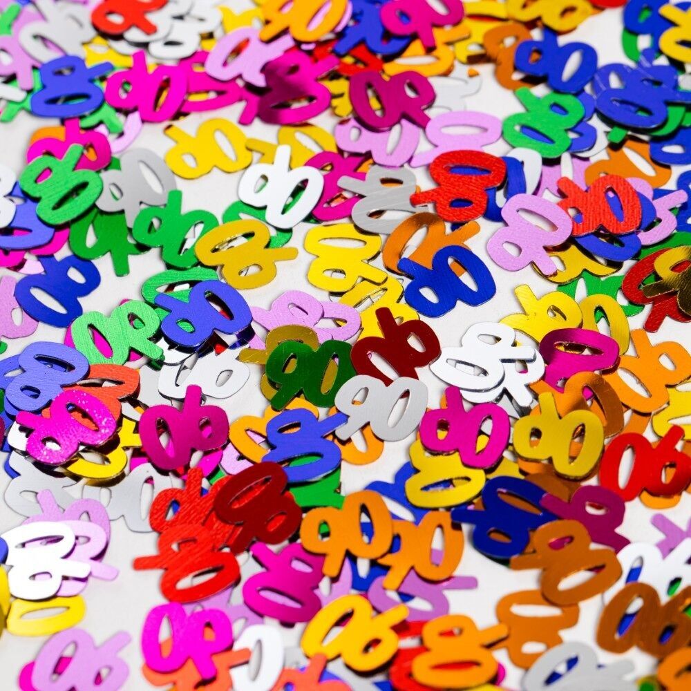 Confettis de table Multicolore numéro 90 - 14 grammes