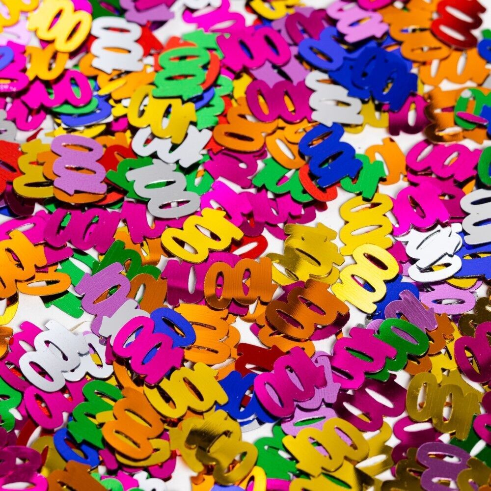 Confettis de table Multicolore numéro 100 - 14 grammes