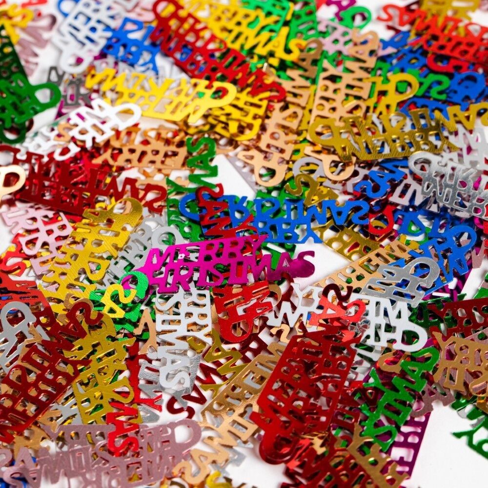 Confettis de table Texte multicolore "Joyeux Noël" - 14 grammes