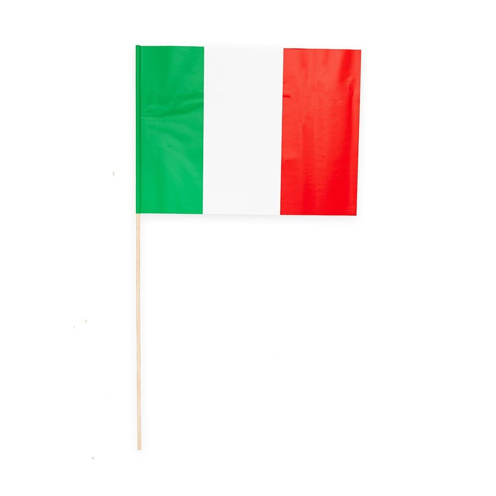 10 drapeaux en papier 20x30cm Italie
