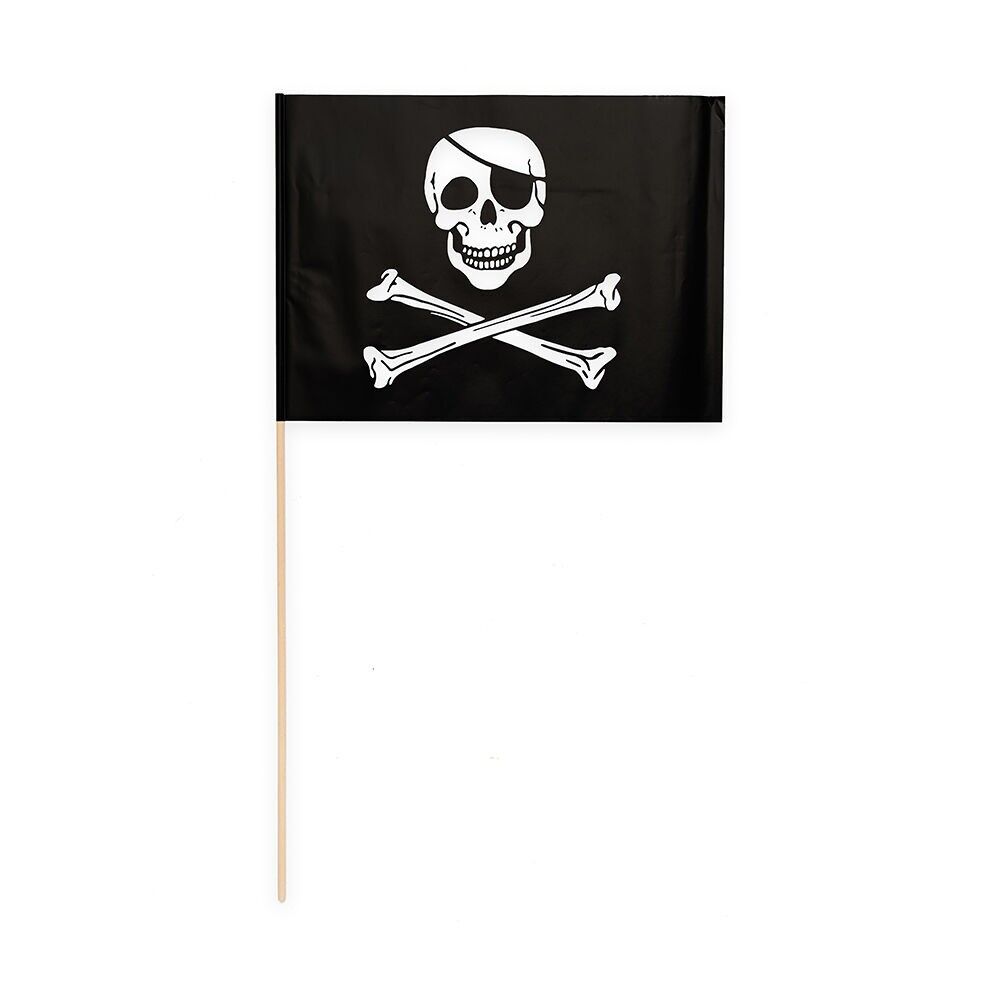 10 drapeaux en papier 20x30cm Pirate