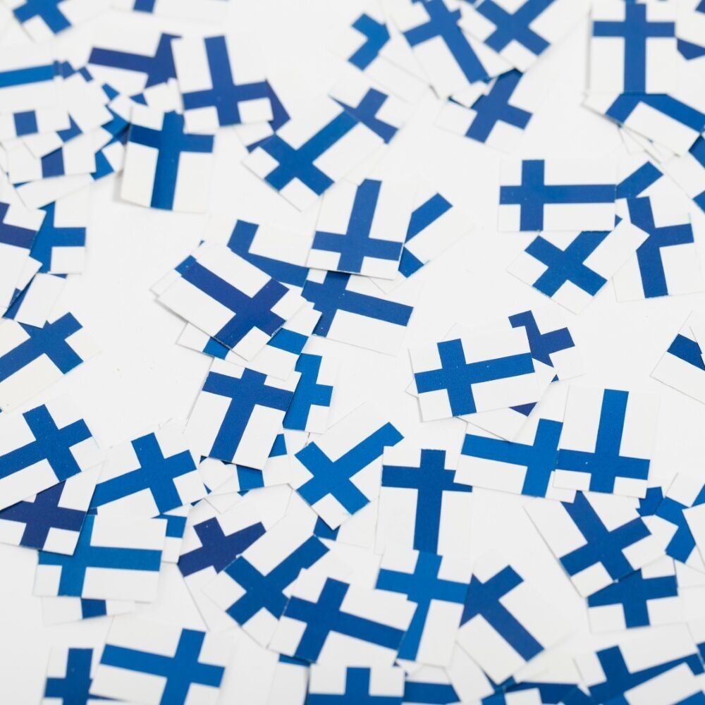 Confettis de table en papier 150 pièces Finlande