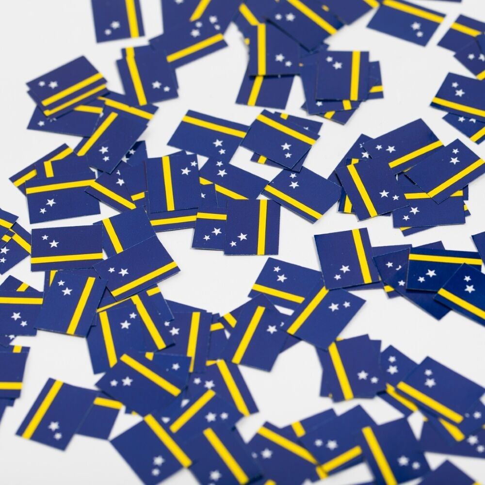 Confettis de table en papier 150 pièces Curaçao