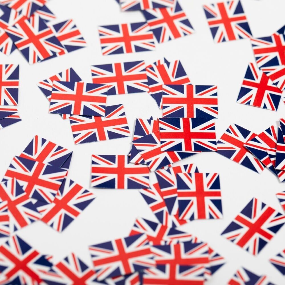Confettis de table en papier 150 pièces Union Jack