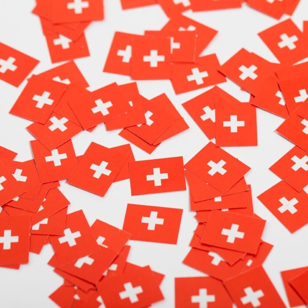 Confettis de table en papier 150 pièces Suisse