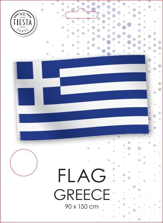 Drapeau en polyester 150 cm x 90 cm - Grèce