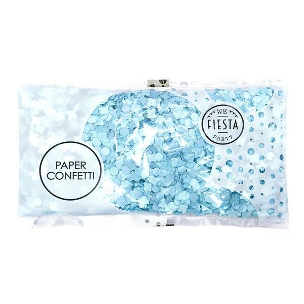 Papier confettis 100 grammes Bleu bébé