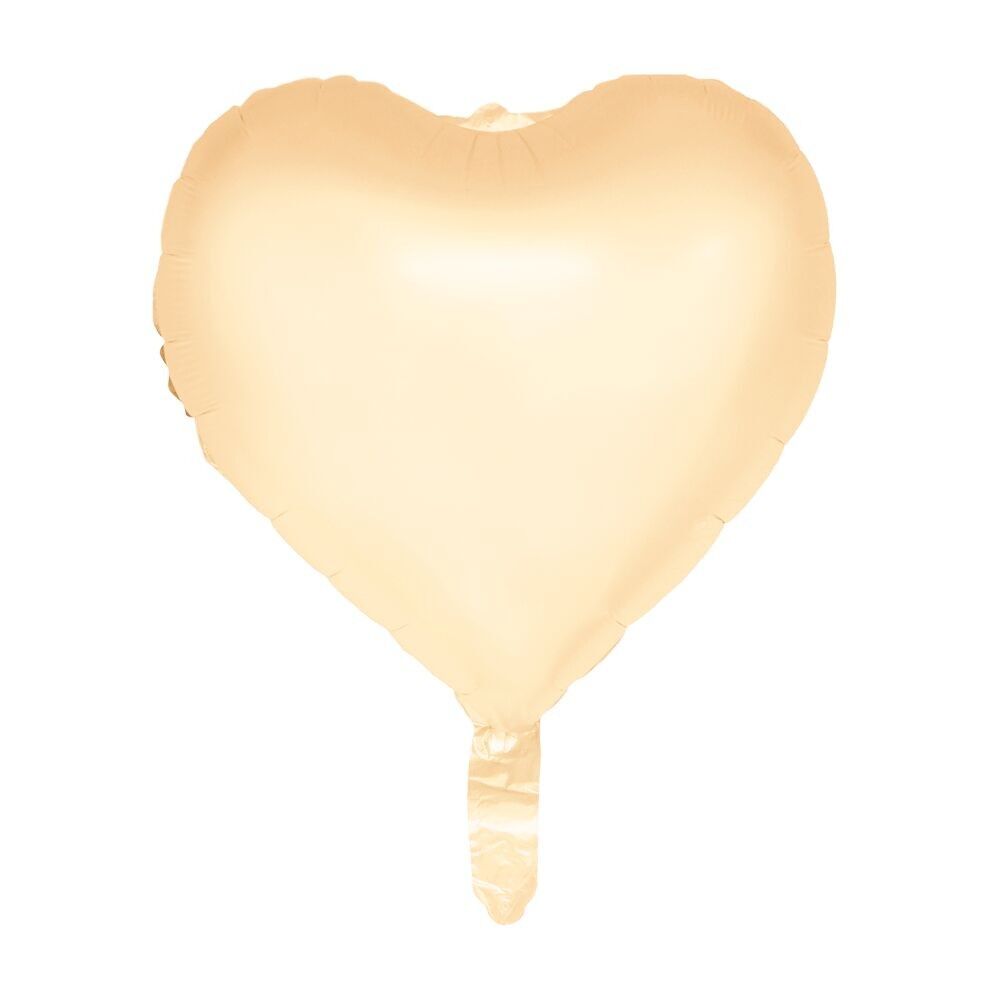 Folienballon 18'' Pastellgelb - Watercolors Hearts