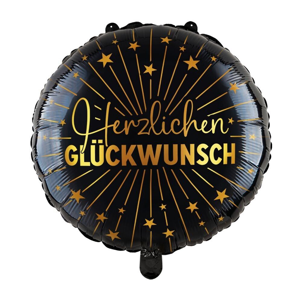 Folienballon 18" - Herzlichen Glückwunsch Goldene Feierlichkeiten