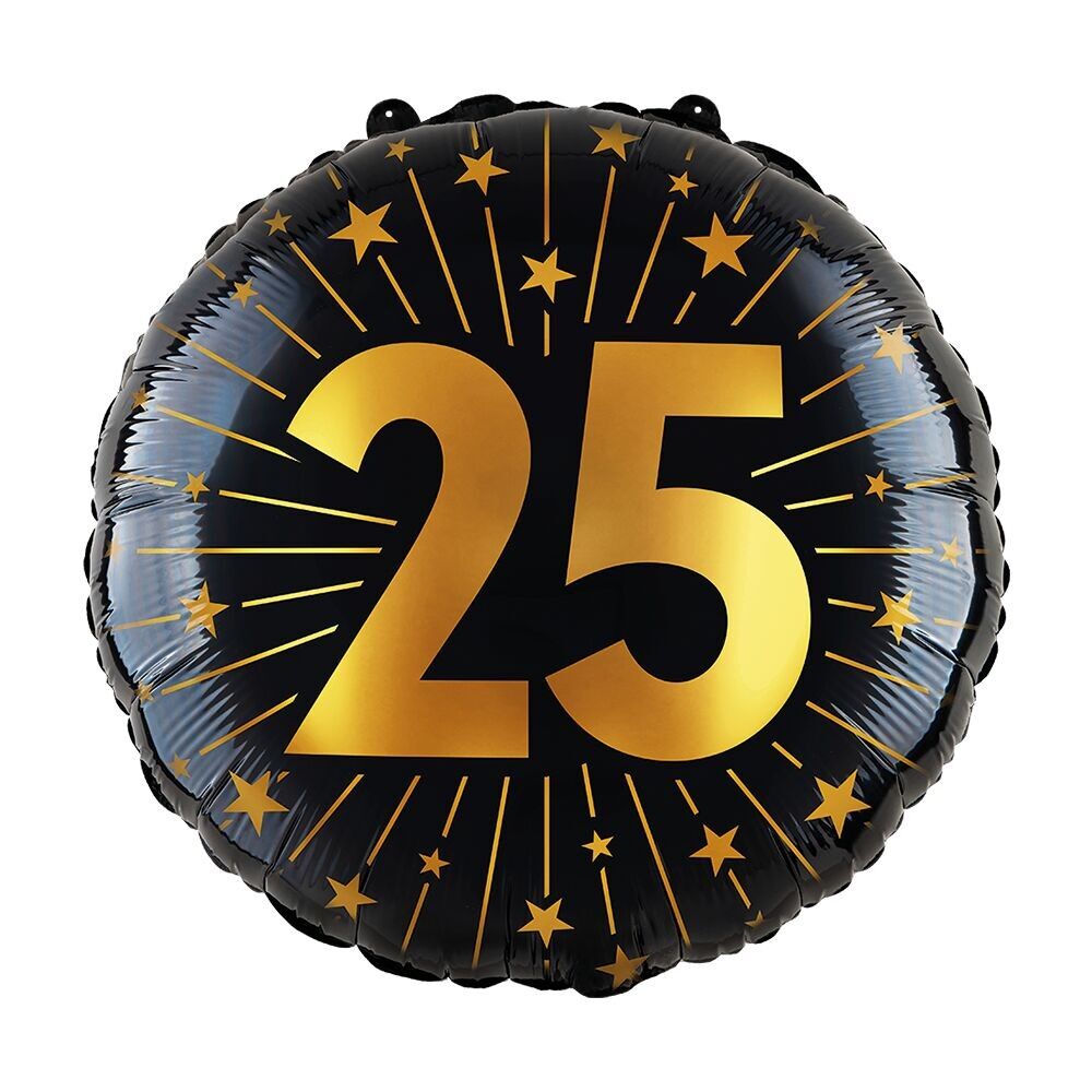 Folienballon 18" - '25' Golden Celebrations