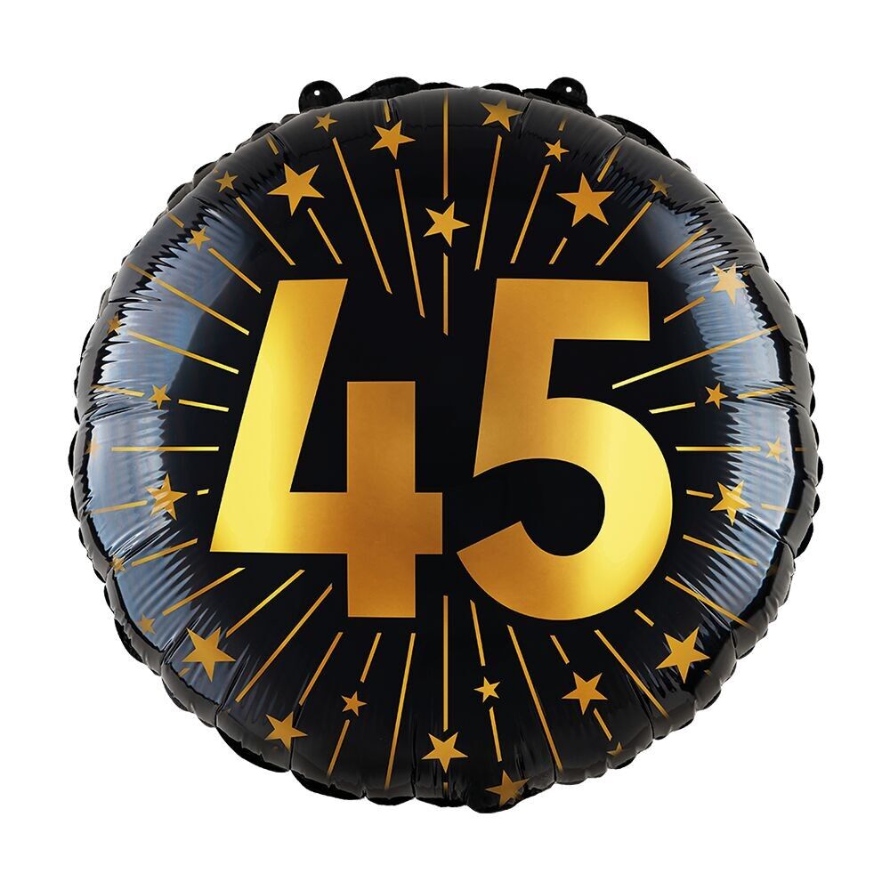 Folienballon 18" - '45' Golden Celebrations