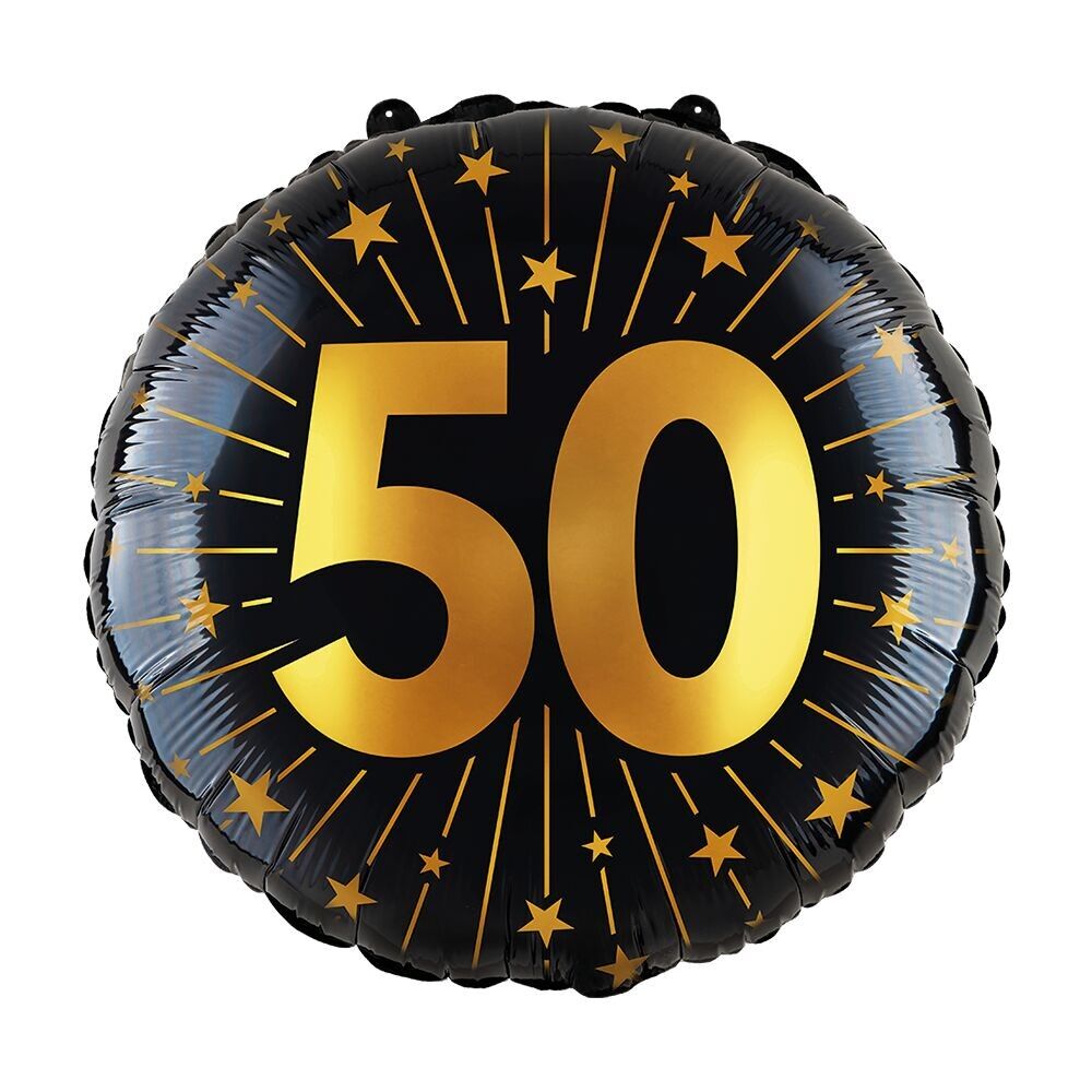 Folienballon 18" - '50' Golden Celebrations