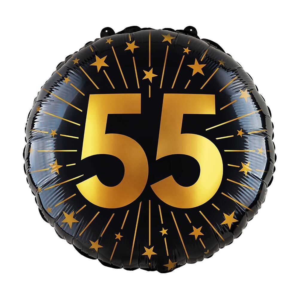 Folienballon 18" - '55' Golden Celebrations