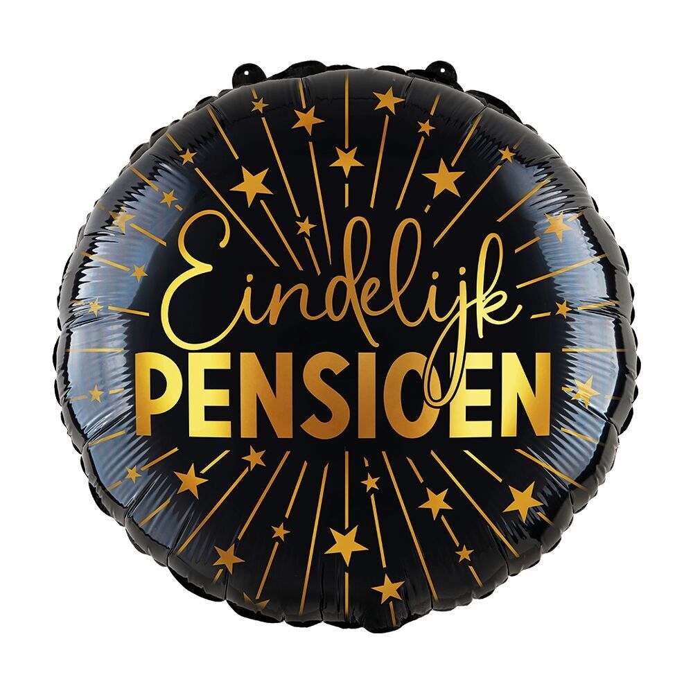 Folienballon 18" - Pensioen Golden Celebrations
