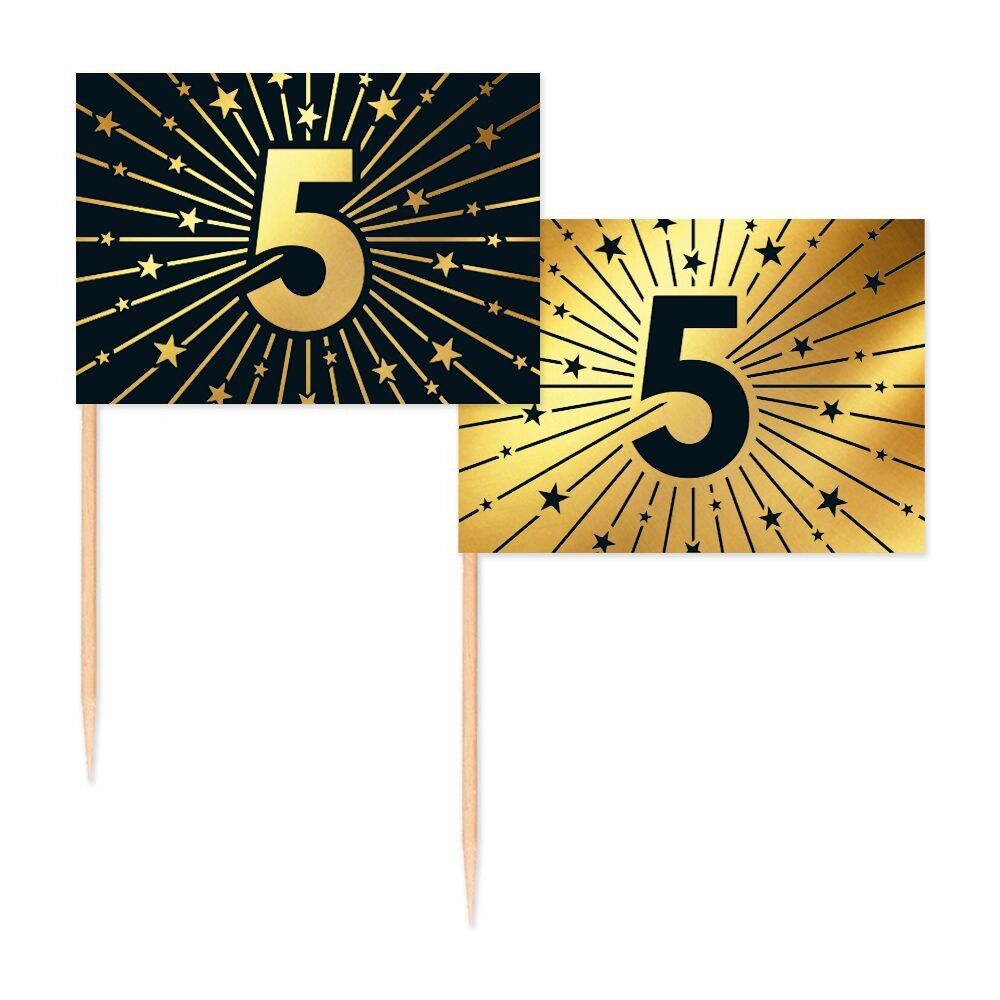 50 Flaggen-Picks – „5“ Goldene Feierlichkeiten