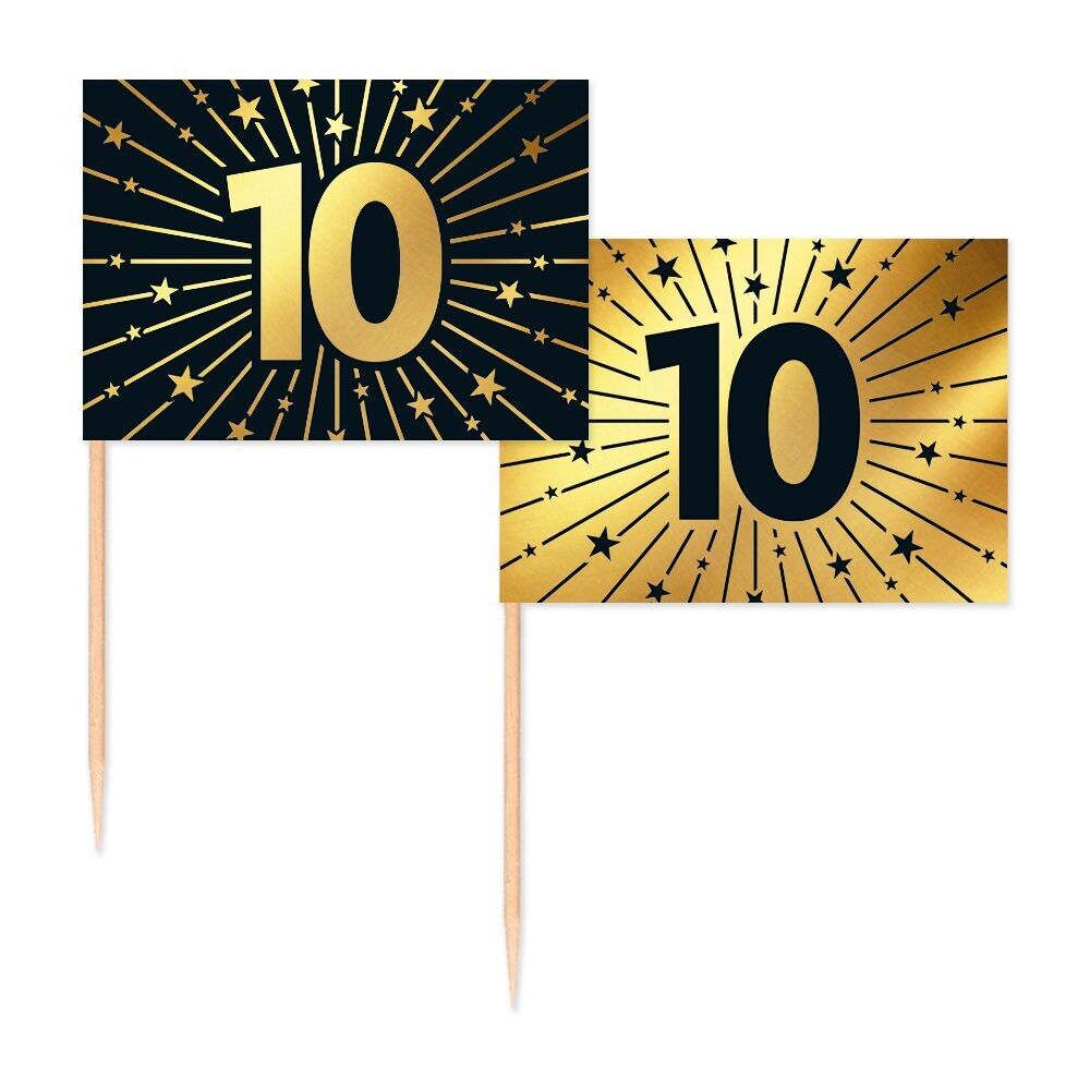 50 Flaggen-Picks – „10“ Goldene Feierlichkeiten