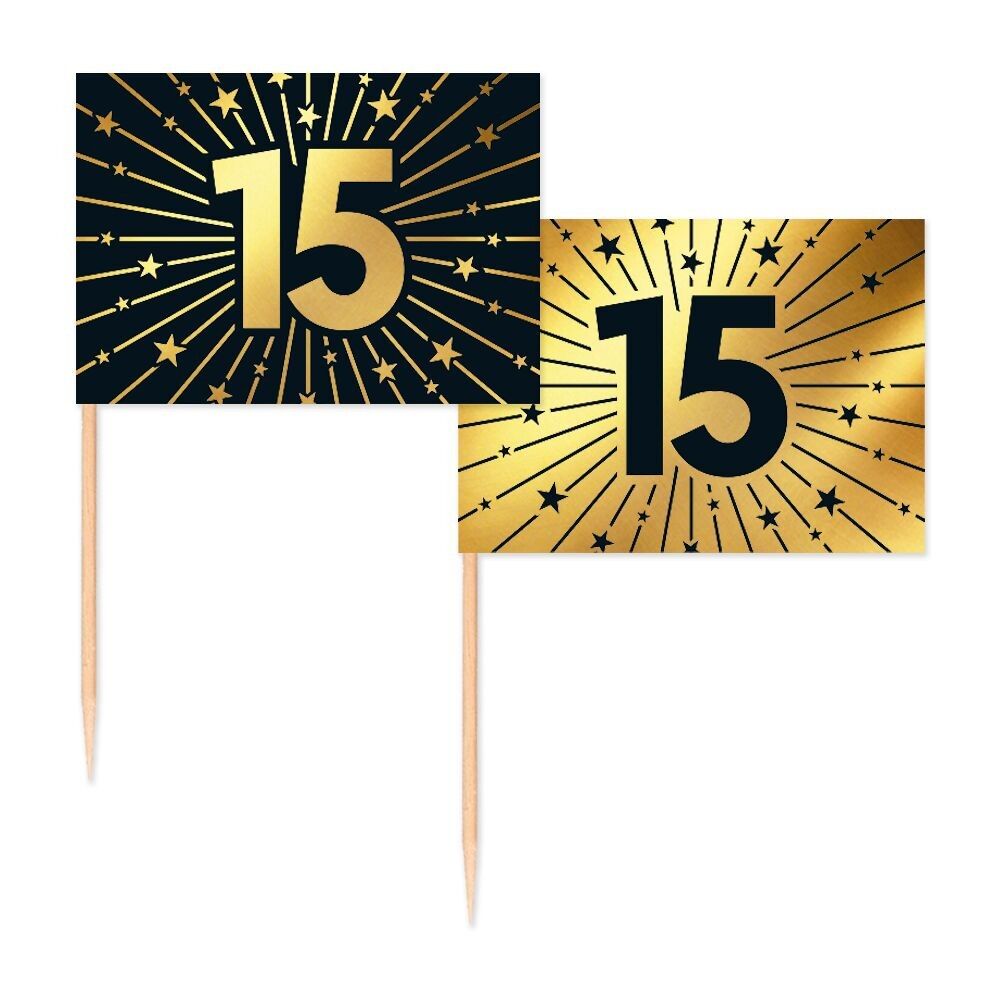 50 Flaggen-Picks – „15“ Goldene Feierlichkeiten