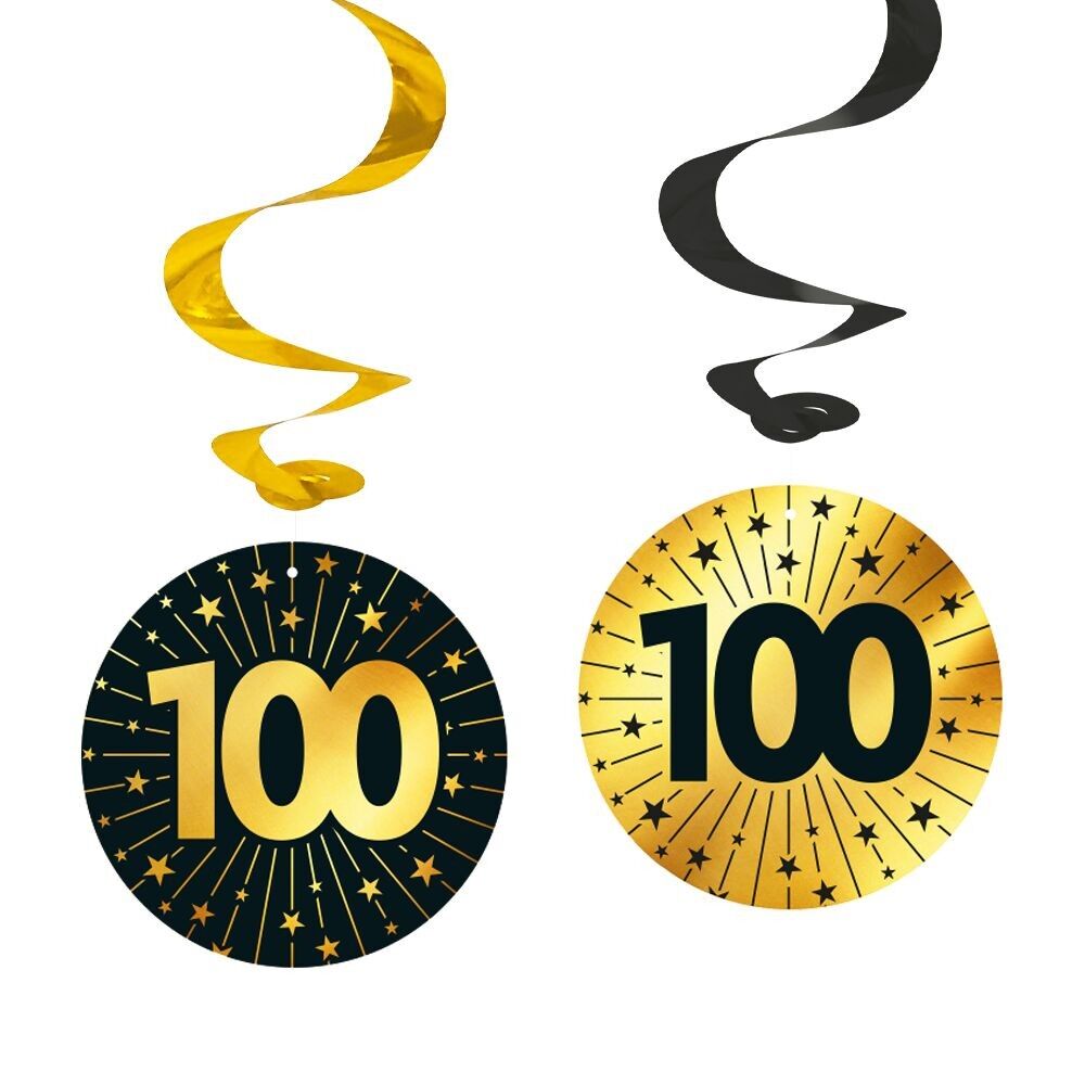 4 Swirls - Célébrations dorées « 100 »