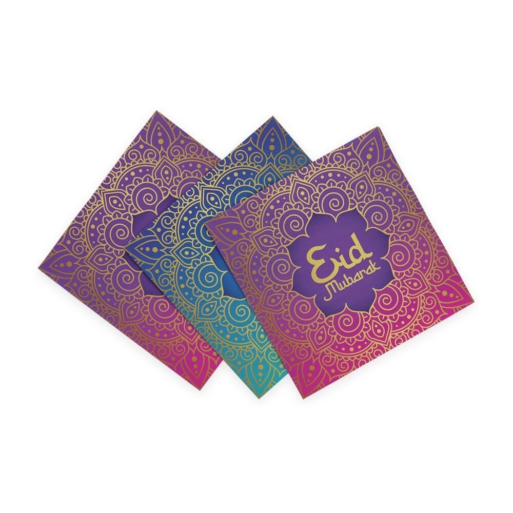 20 serviettes 3 plis 33 x 33 cm - Eid Mubarak