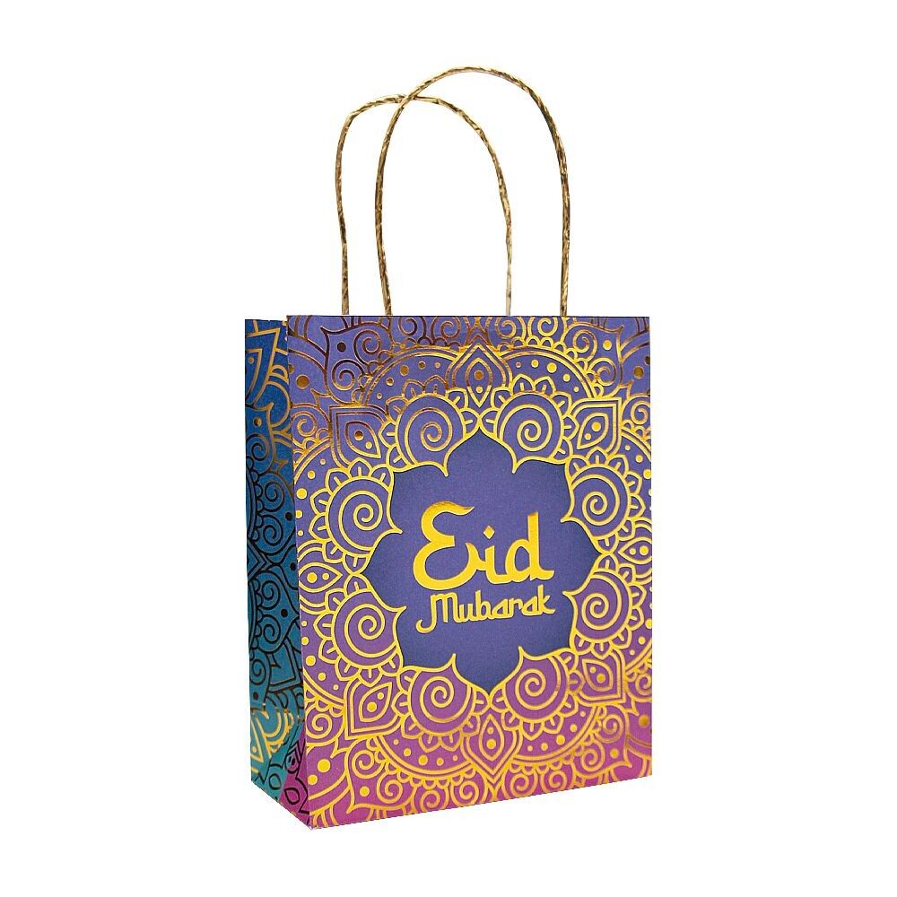 Sac cadeau en papier 170 x 80 x 210 mm - Eid Mubarak