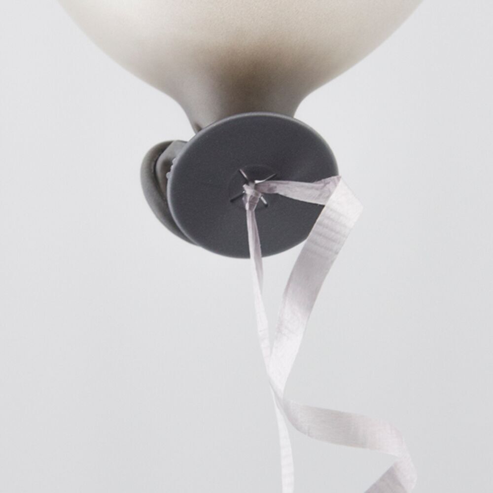 100 sellos automáticos para globos con cinta plateada