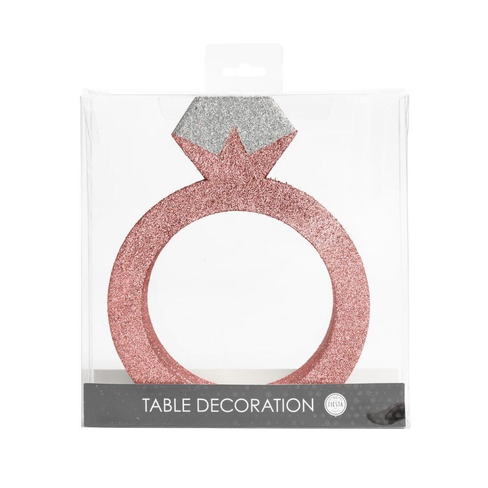Bague de décoration de table en or rose